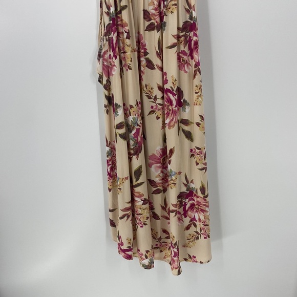 Band of Gypsies long floral faux wrap dress boho medium - Picture 13 of 15